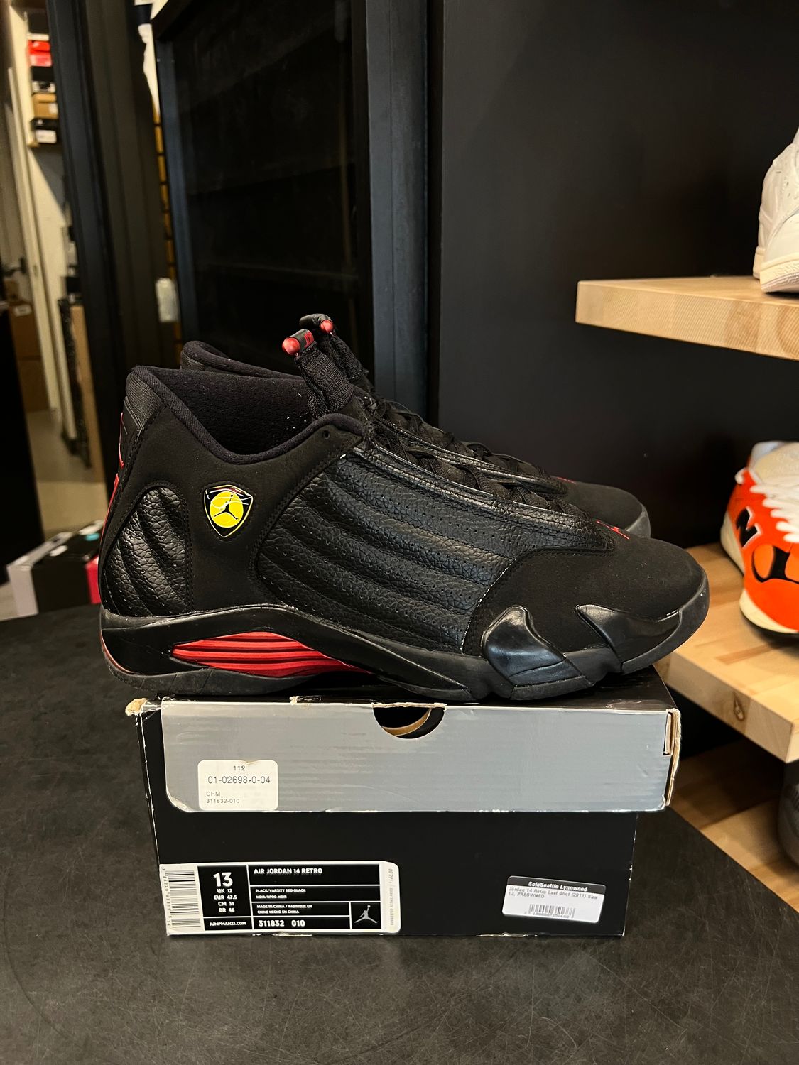 Jordan 14 Retro Last Shot (2011) Size 13, PREOWNED