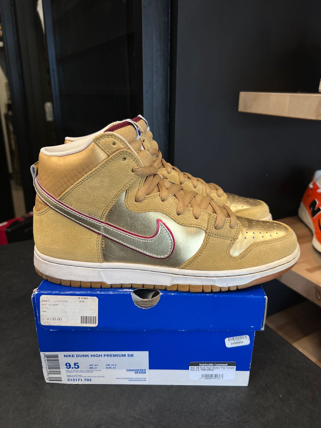 Nike SB Dunk High Koston Thai Temple Size 9.5, PREOWNED