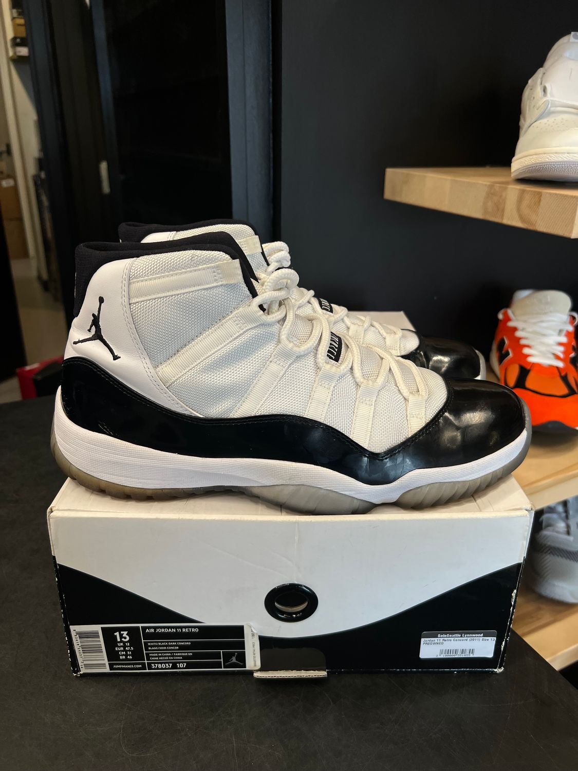 Jordan 11 Retro Concord (2011) Size 13, PREOWNED