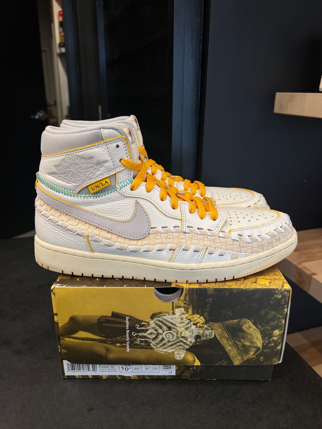 Jordan 1 Retro High OG SP Union LA Bephies Beauty Supply Summer of ‘96 Size 10.5, PREOWNED