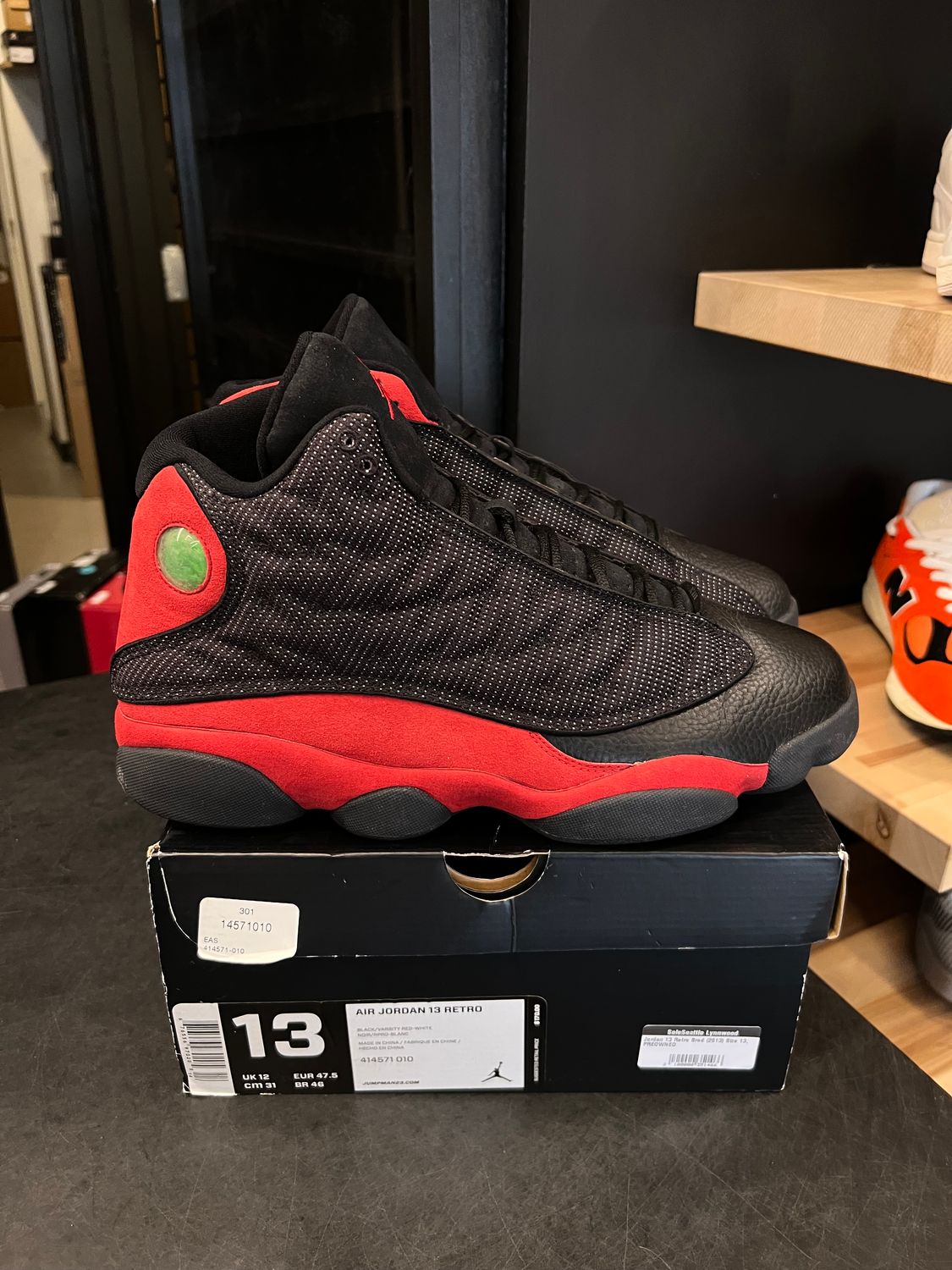 Jordan 13 Retro Bred (2013) Size 13, PREOWNED
