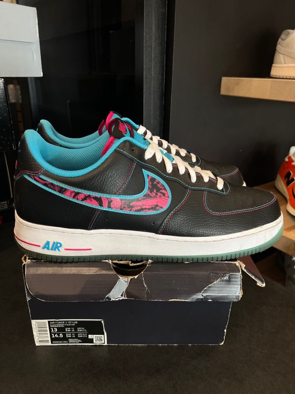 Nike Air Force 1 Low Miami Nights Size 13, PREOWNED