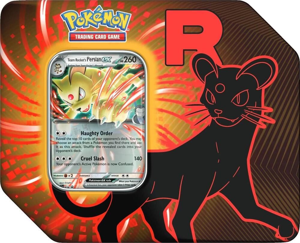 Pokemon Team Rocket Tin Team Rocket's Persian ex