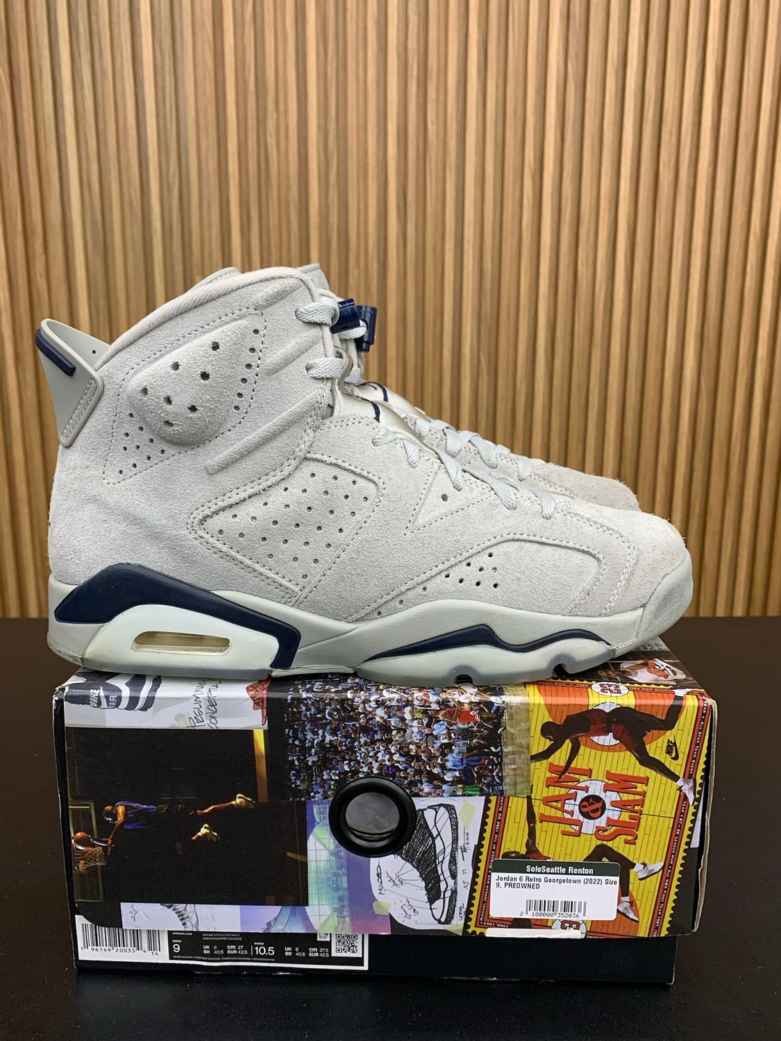 Jordan 6 Retro Georgetown (2022) Size 9, PREOWNED
