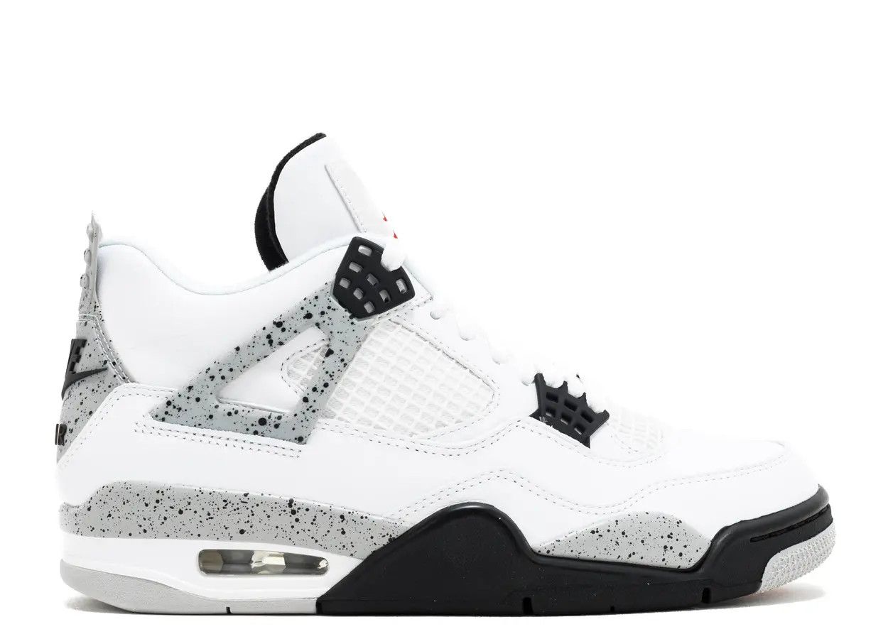 Jordan 4 Retro White Cement (2016) Size 12, DS BRAND NEW REP LID