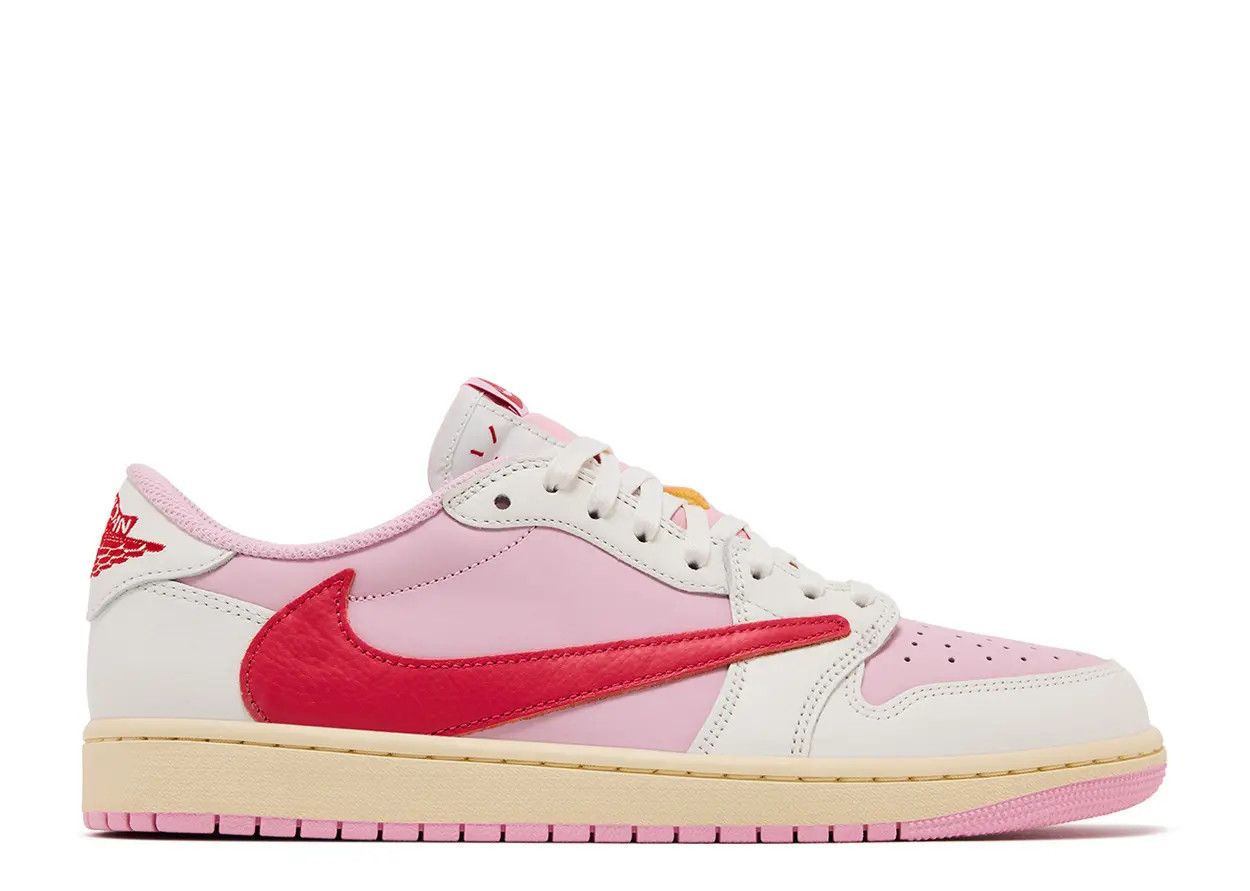 Jordan 1 Retro Low OG SP Travis Scott Sail Tropical Pink Size 11, DS BRAND NEW