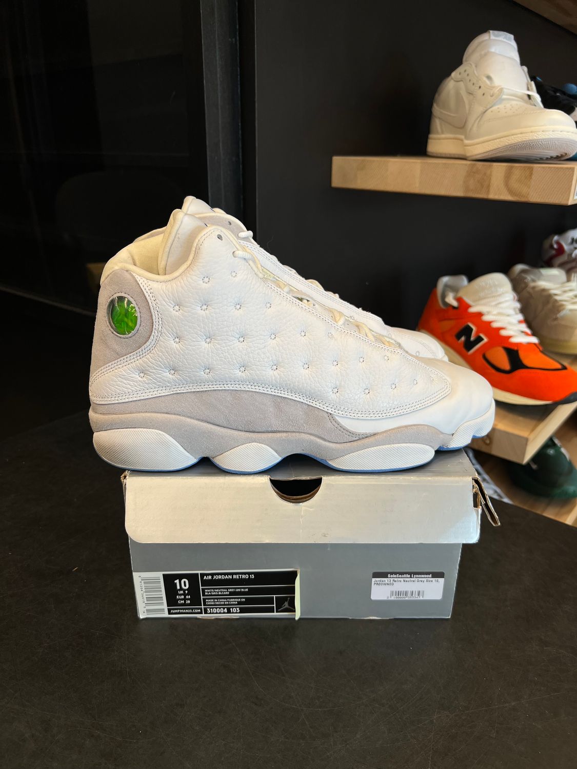 Jordan 13 Retro Neutral Grey Size 10, PREOWNED