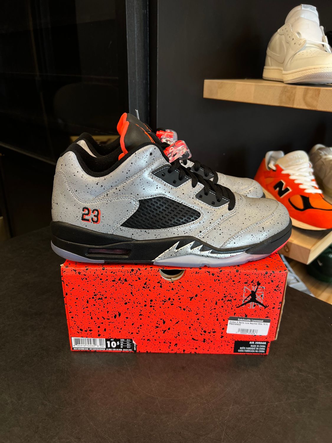 Jordan 5 Retro Low Neymar Size 10.5, PREOWNED