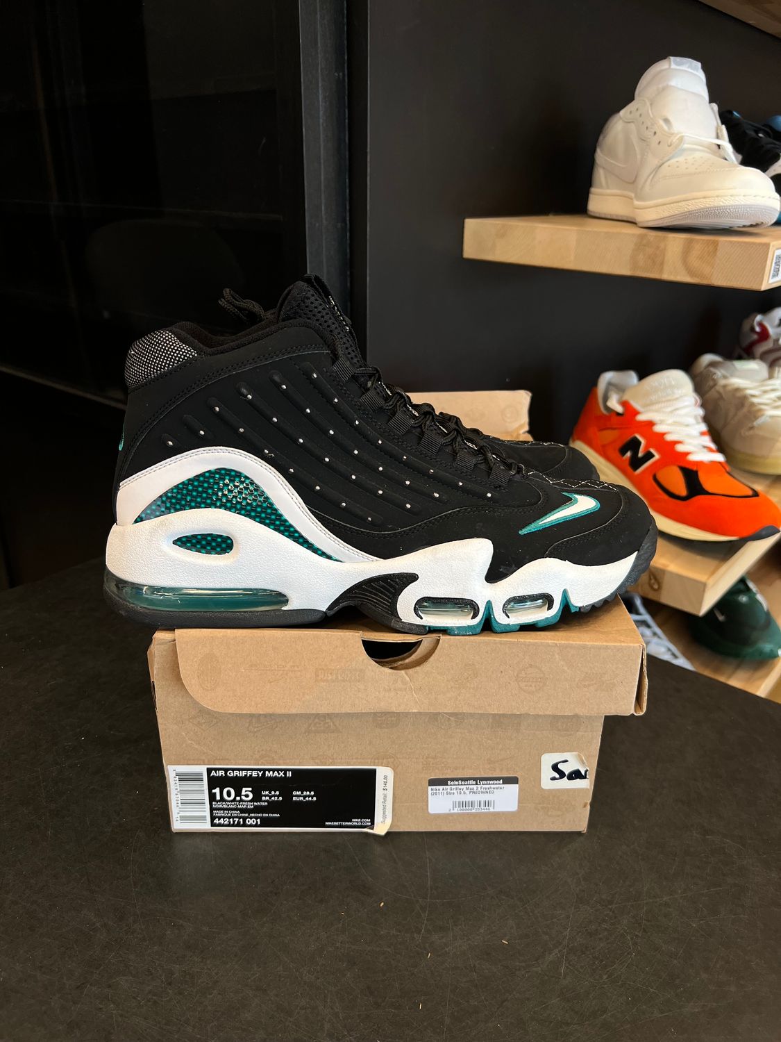 Nike Air Griffey Max 2 Freshwater (2011) Size 10.5, PREOWNED