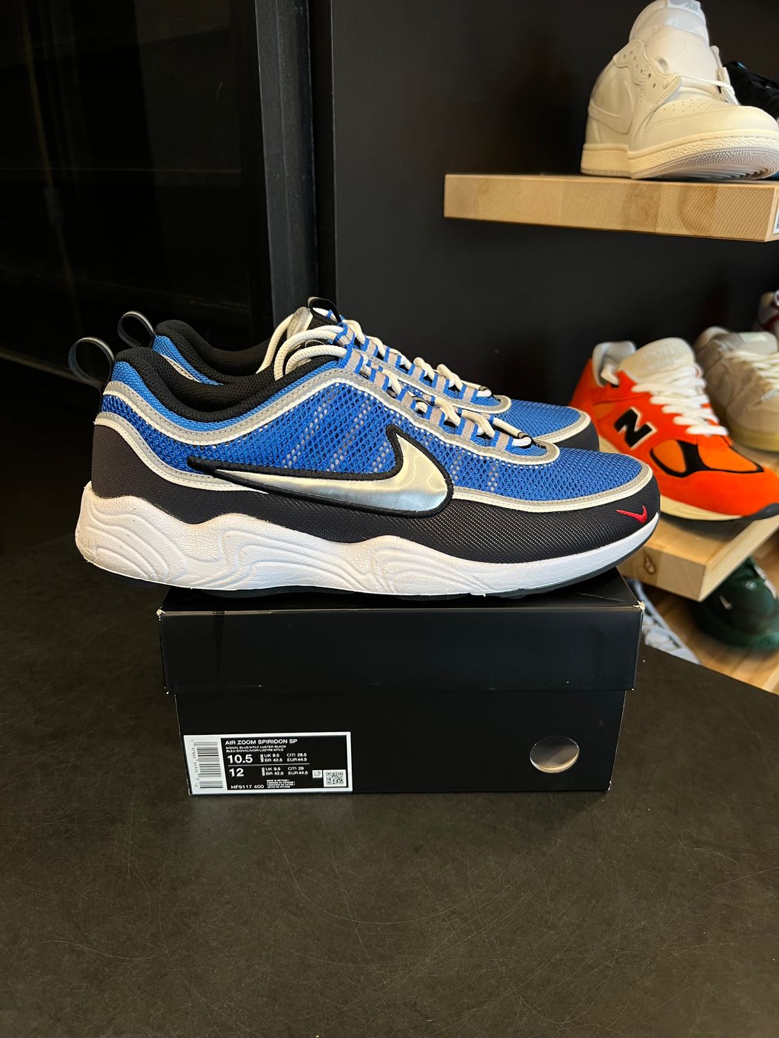 Nike Air Zoom Spiridon SP Signal Blue Size 10.5, PREOWNED