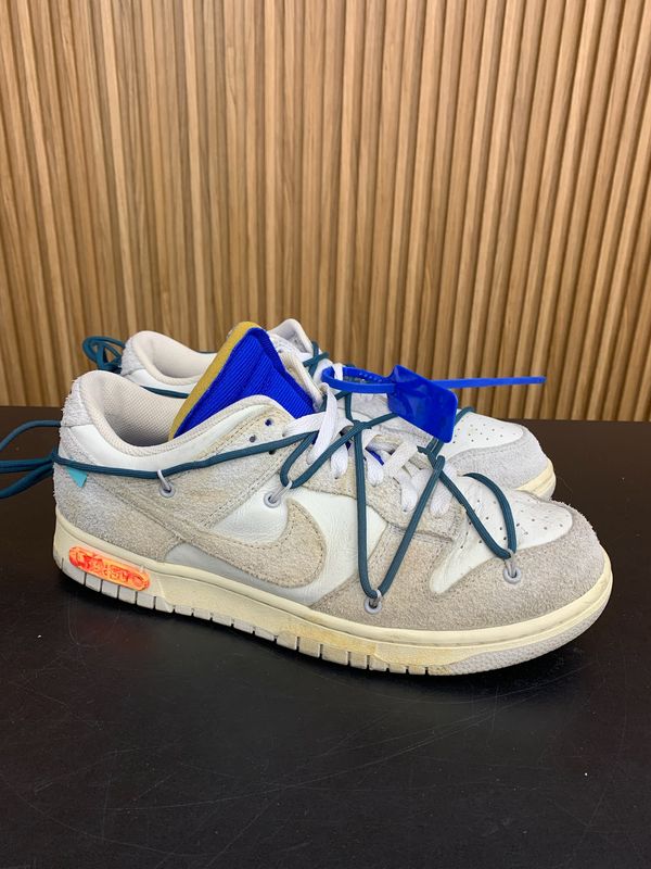 Nike Dunk Low Off-White Lot 16 Size 10, PREOWNED NO BOX*