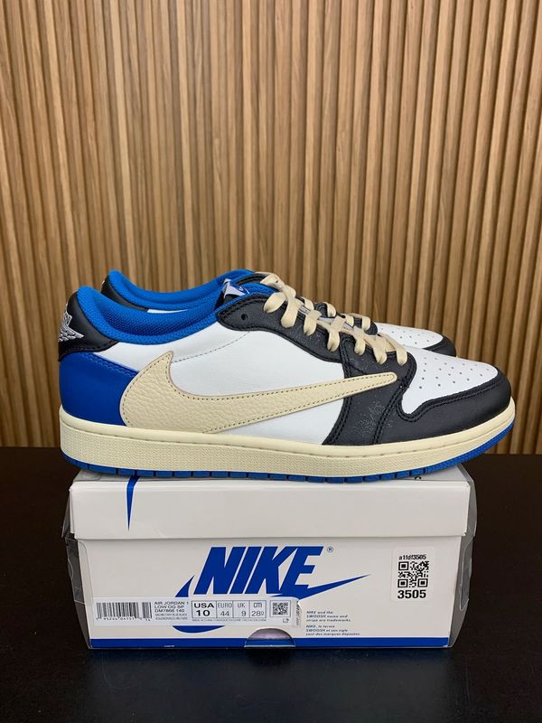 Jordan 1 Retro Low OG SP Fragment x Travis Scott Size 10, PREOWNED*