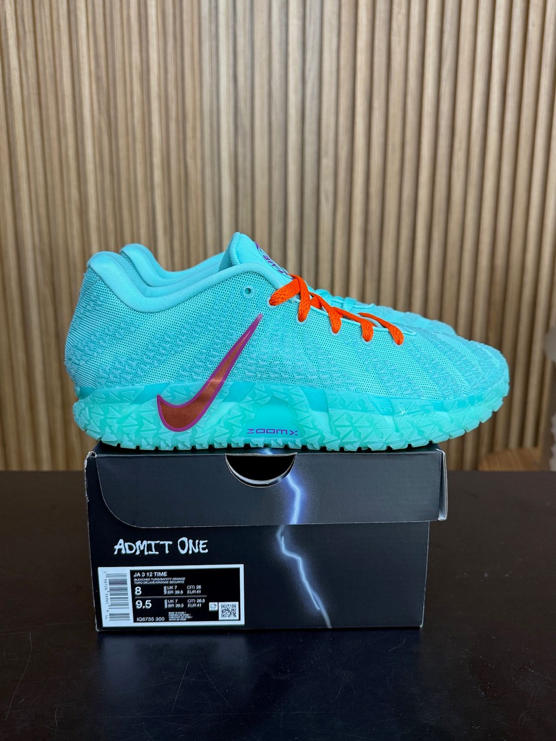 Nike Ja 3 Twelve Time Size 8, PREOWNED