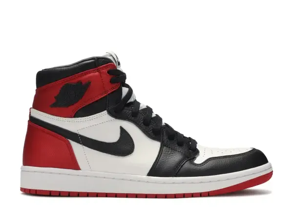 Jordan 1 Retro High Satin Black Toe (Women's) Size 7W, DS BRAND NEW