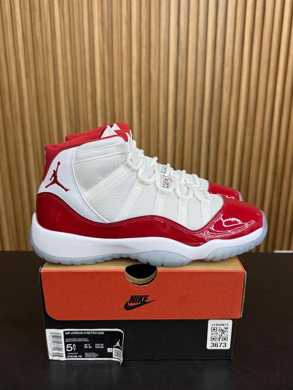 Jordan 11 Retro Cherry (2022) (GS) Size 5.5, PREOWNED