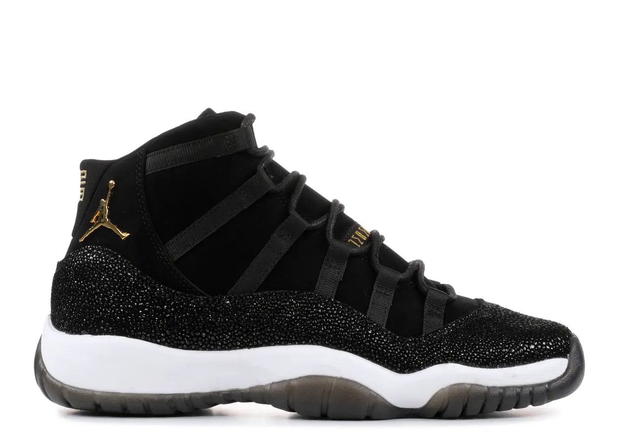Jordan 11 Retro Heiress Black Stingray (GS) Size 10Y, DS BRAND NEW