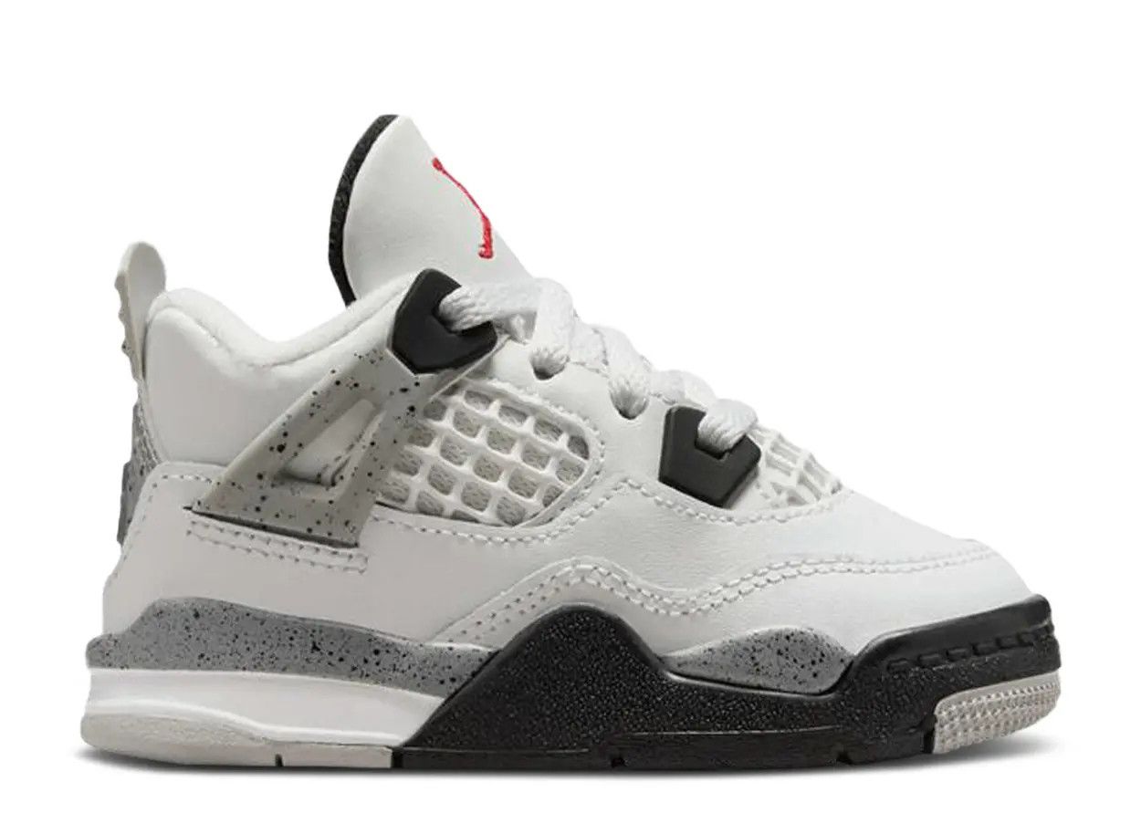 Jordan 4 Retro White Cement (2025) (TD) Size 7c, DS BRAND NEW*