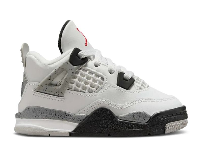 Jordan 4 Retro White Cement (2025) (TD) Size 7c, DS BRAND NEW*