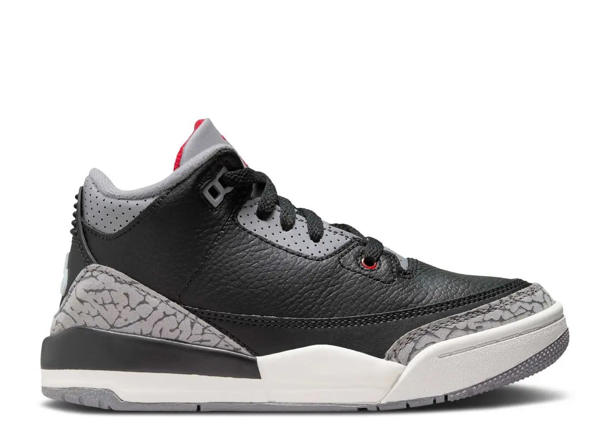 Jordan 3 Retro Black Cement (2024) (TD) Size 7c, DS BRAND NEW*