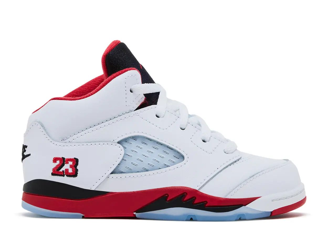 Jordan 5 Retro Fire Red Black Tongue (2025) (TD) Size 7c, DS BRAND NEW*