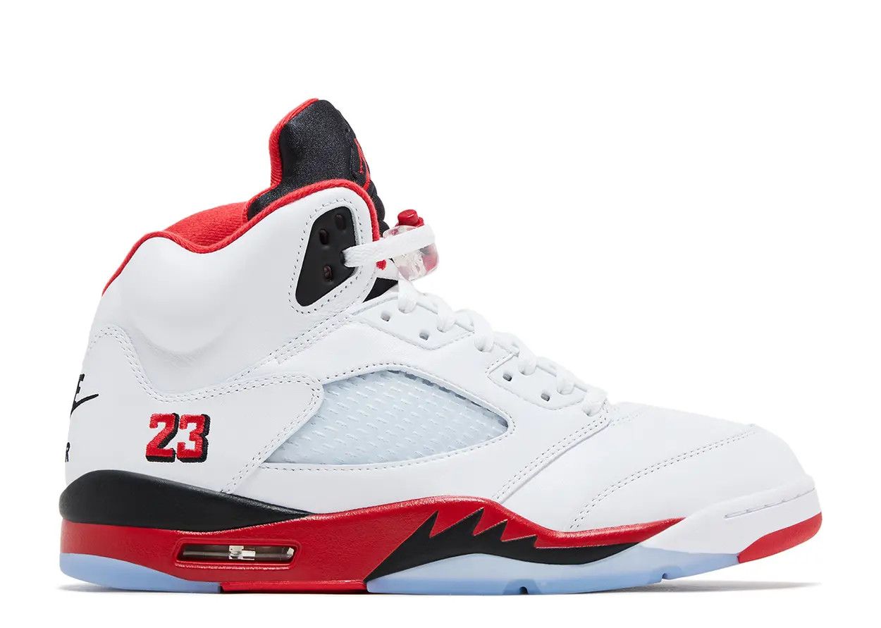 Jordan 5 Retro Fire Red Black Tongue (2025) Size 10, DS BRAND NEW*