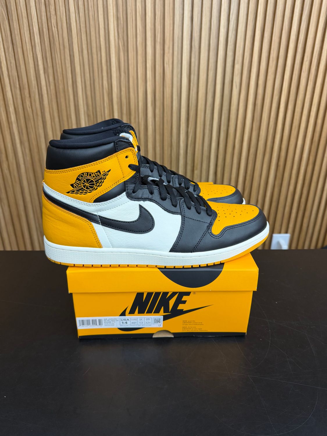 Jordan 1 Retro High OG Taxi Size 14, PREOWNED*