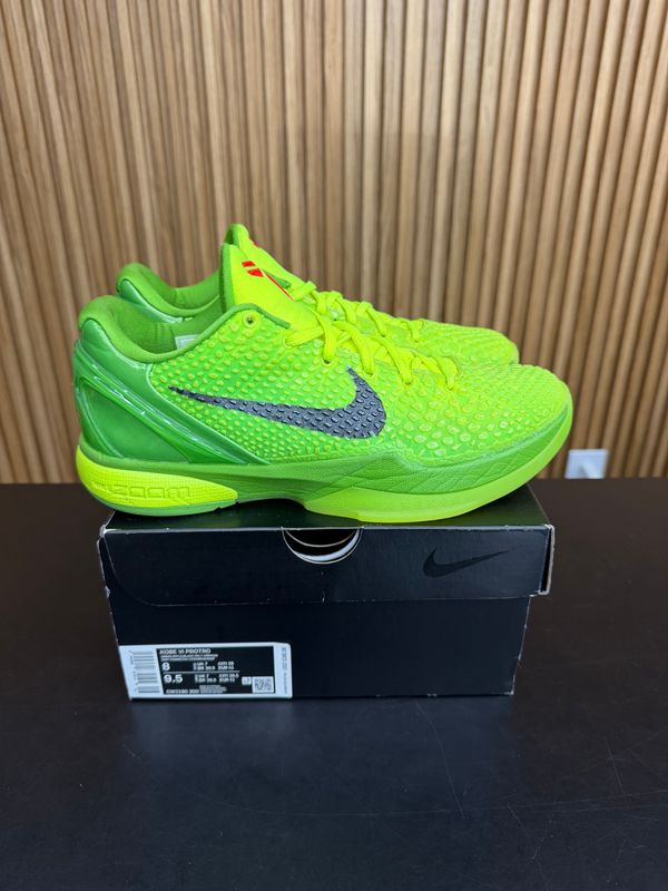 Nike Kobe 6 Protro Grinch (2020) Size 8, PREOWNED*