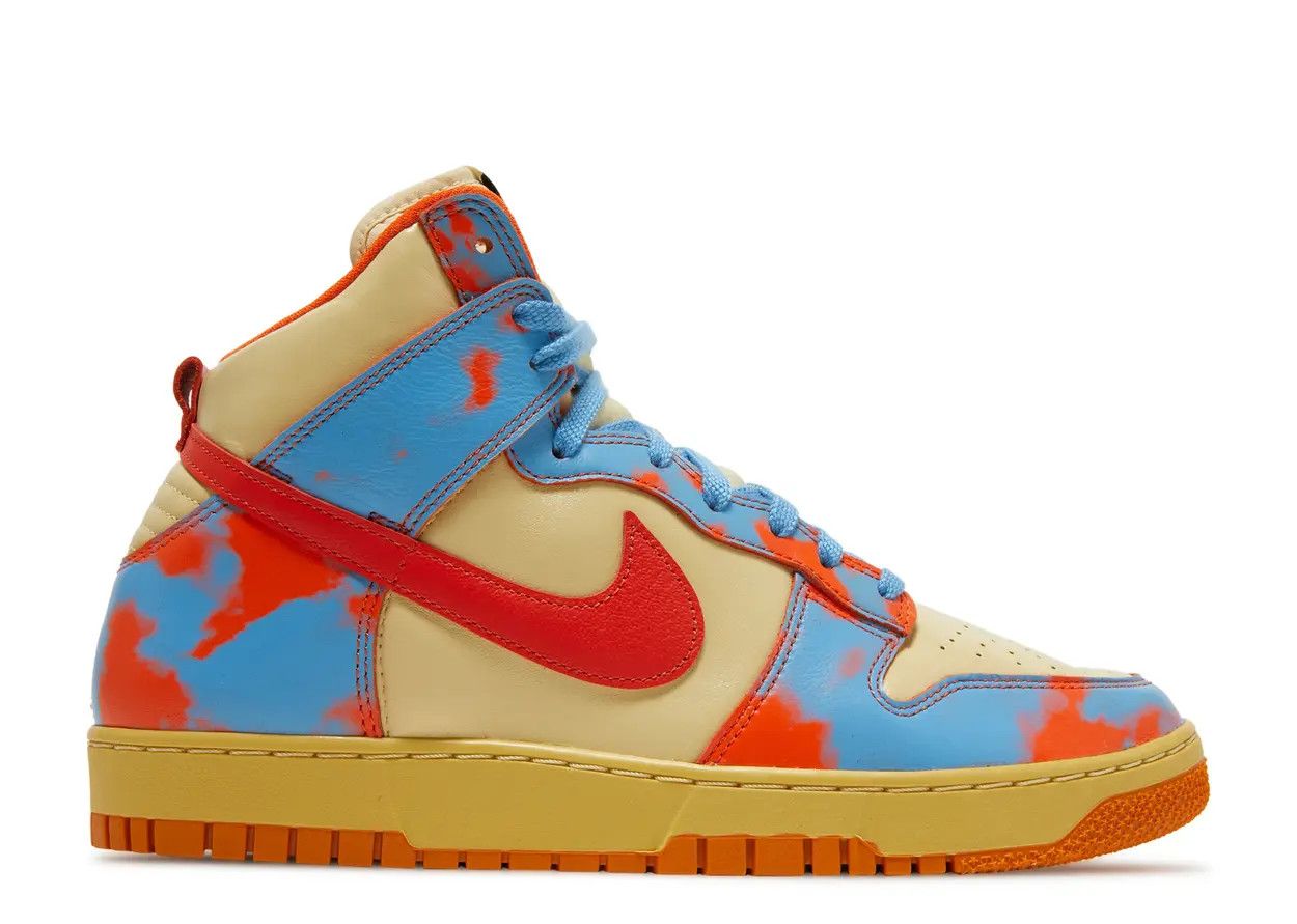 Nike Dunk High 1985 SP Orange Acid Wash Size 10, DS BRAND NEW