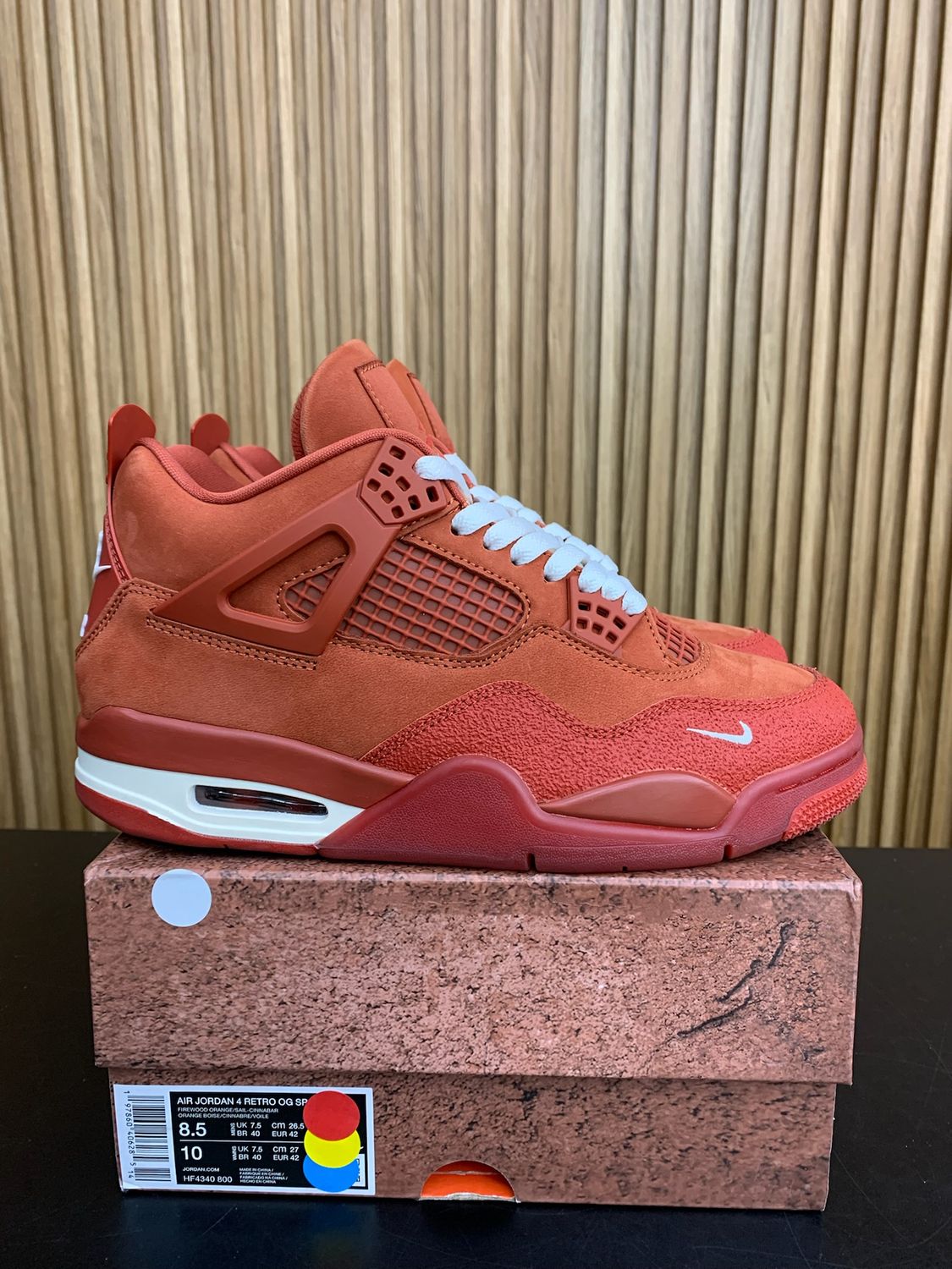 Air Jordan 4 Retro OG SP Nigel Sylvester Brick by Brick Size 8.5, PREOWNED