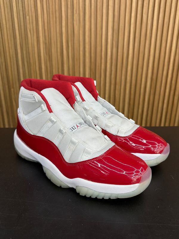 Jordan 11 Retro Cherry (2022) Size 12, PREOWNED NO BOX NO LACE