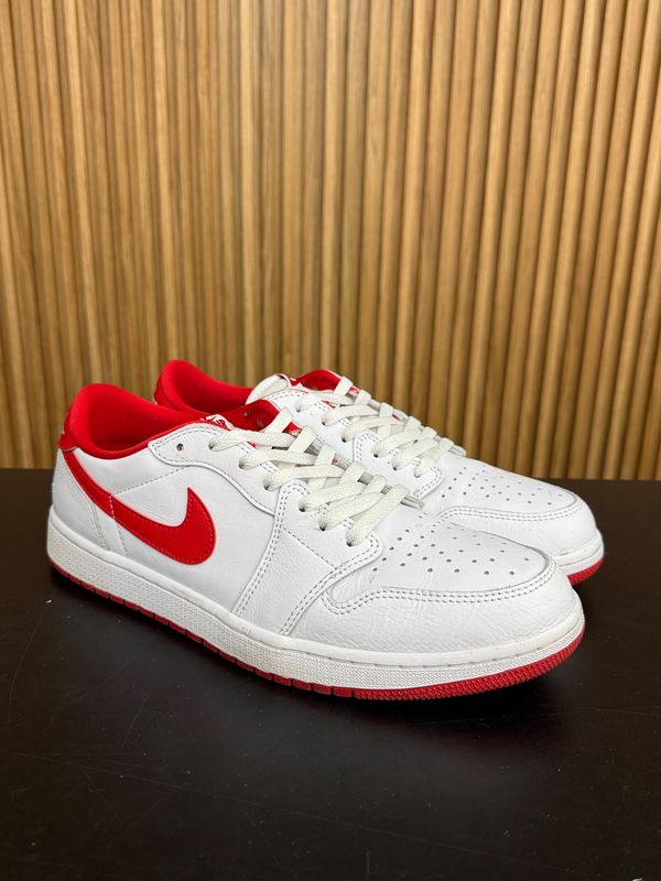 Jordan 1 Retro Low OG University Red Size 12.5, PREOWNED NO BOX