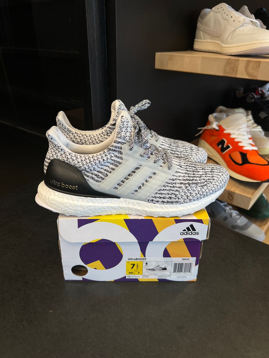 adidas Ultra Boost 3.0 Oreo Size 7.5, PREOWNED