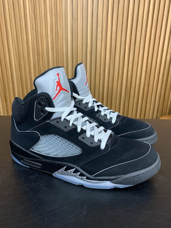 Jordan 5 Retro OG Black Metallic Reimagined Size 12, PREOWNED NO BOX*