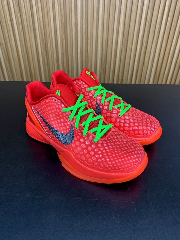 Nike Kobe 6 Protro Reverse Grinch (GS) Size 5.5, PREOWNED NO BOX*