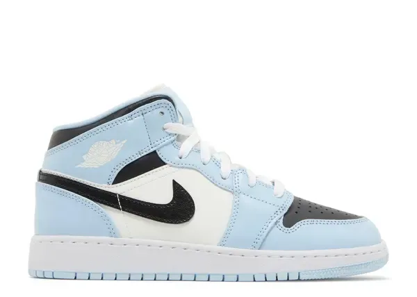 Jordan 1 Mid SE Ice Blue (2023) (GS) Size 4.5, DS BRAND NEW NO BOX