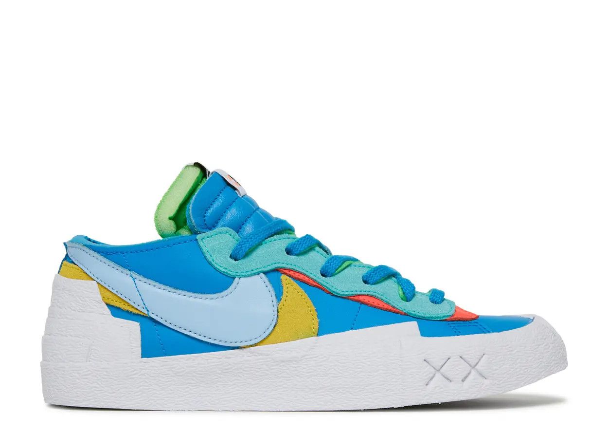Nike Blazer Low sacai KAWS Neptune Blue Size 11.5, DS BRAND NEW DAMAGED BOX