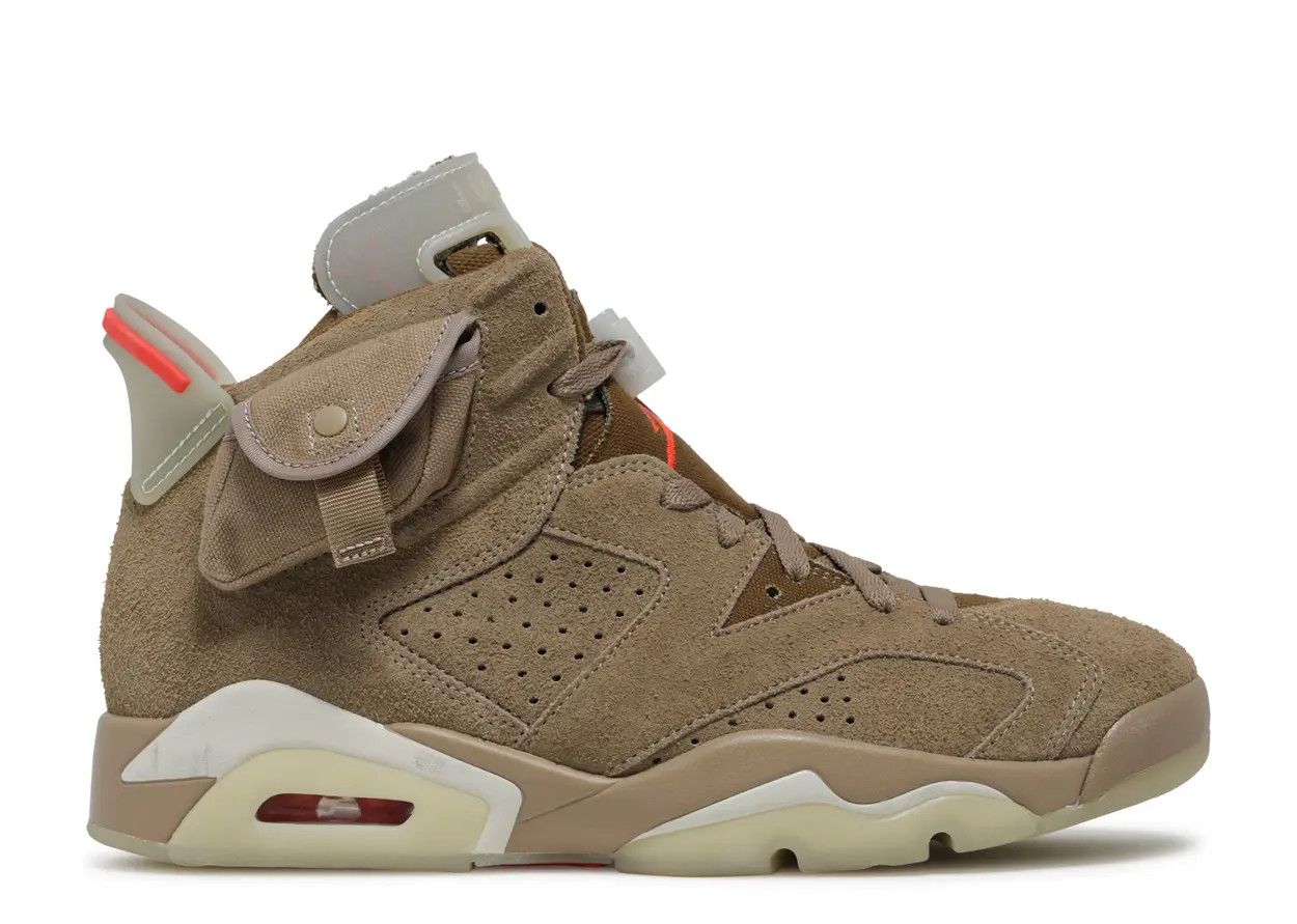 Jordan 6 Retro Travis Scott British Khaki Size 13, DS BRAND NEW