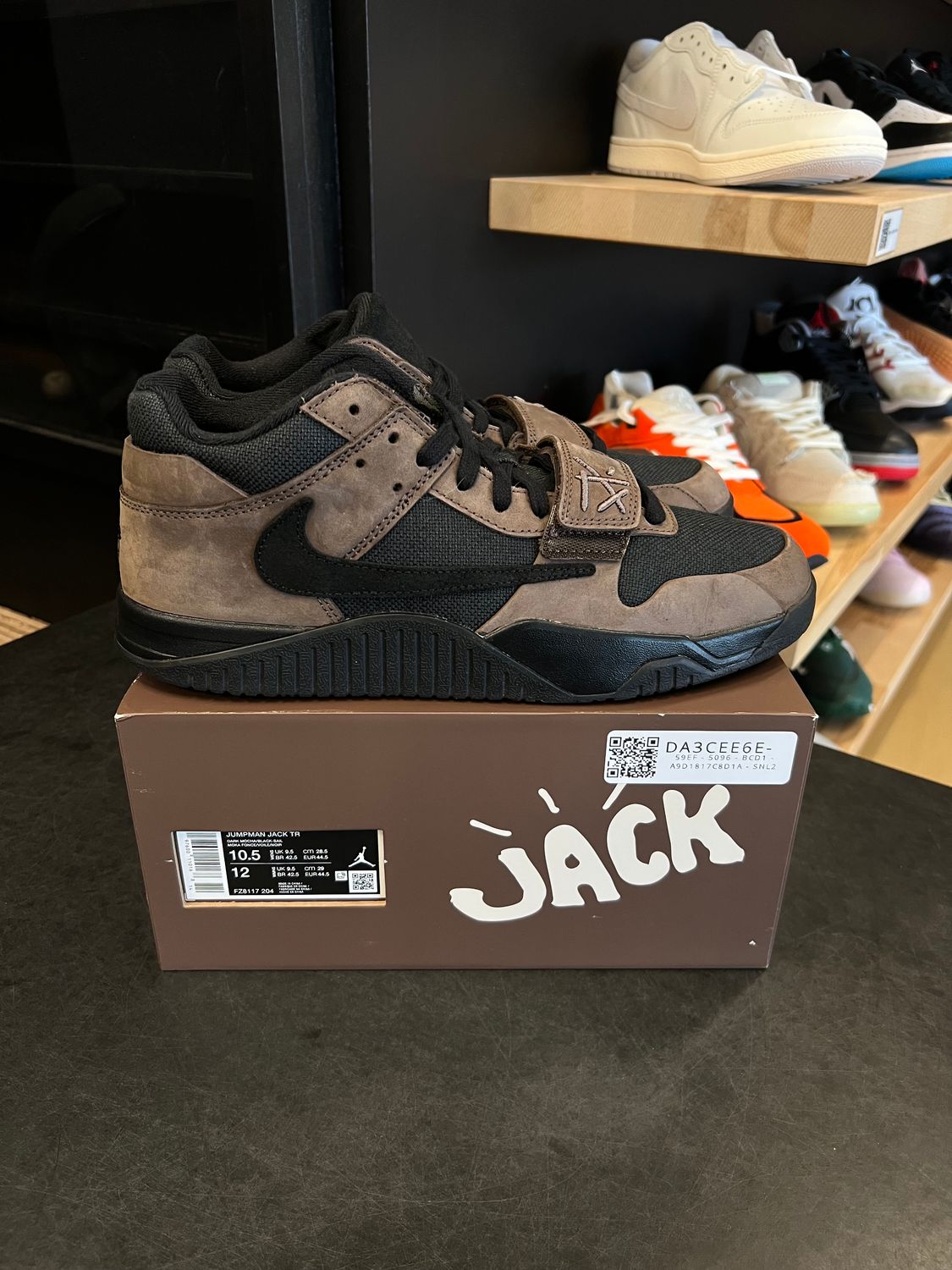 Jordan Jumpman Jack TR Travis Scott Dark Mocha Size 10.5, PREOWNED*