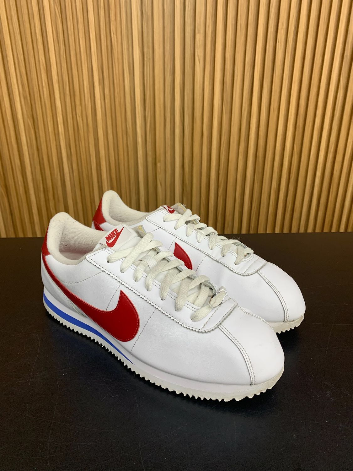 Nike Cortez Basic Leather Forrest Gump (2017) Size 11, PREOWNED NO BOX