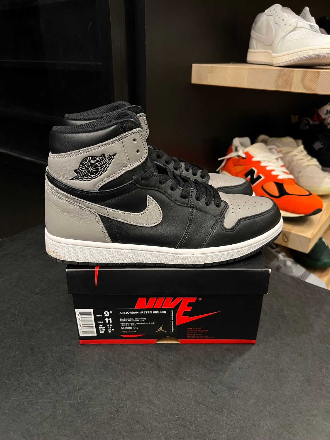 Jordan 1 Retro High Shadow (2018) Size 9.5, PREOWNED