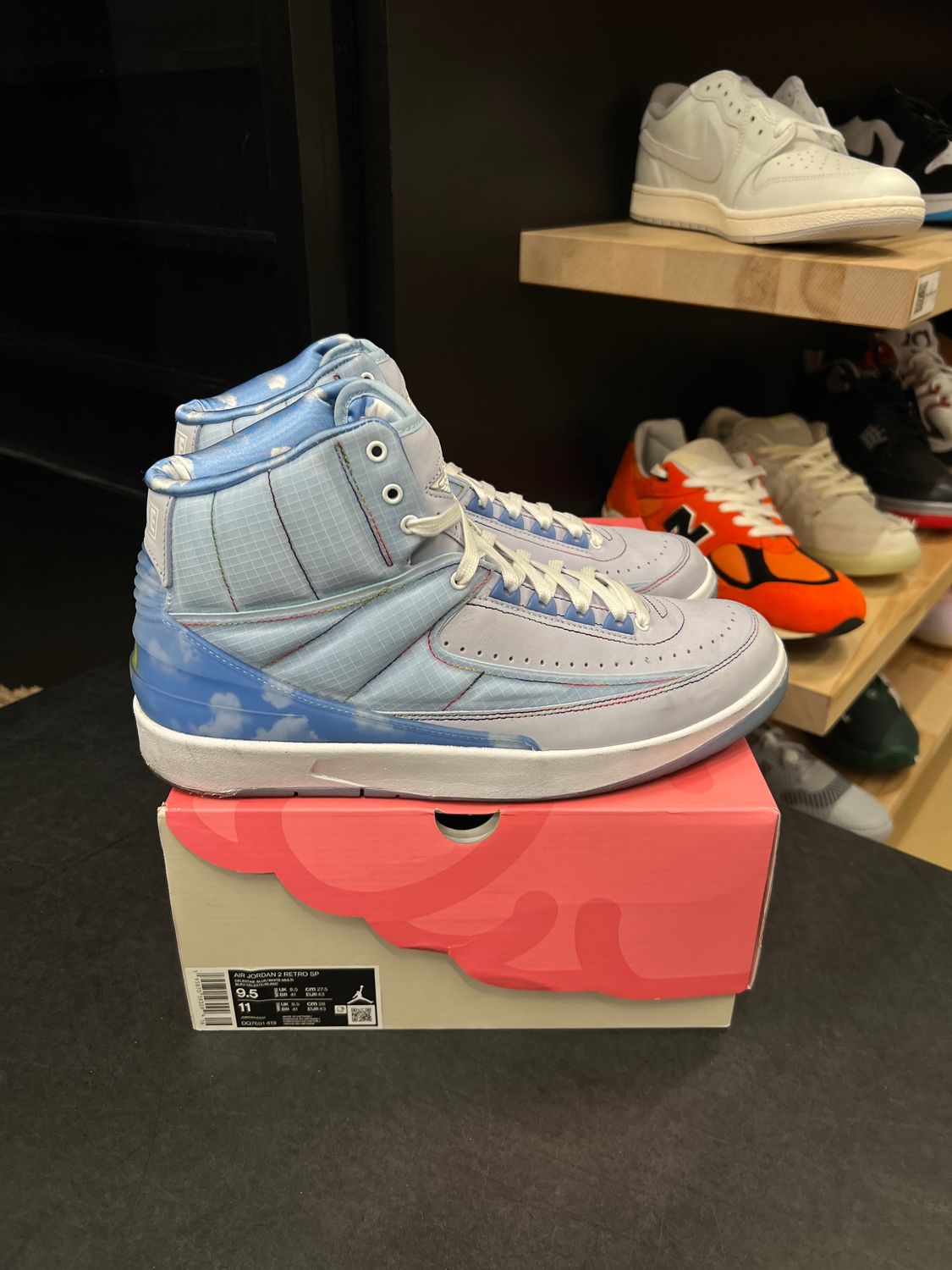 Jordan 2 Retro J Balvin Size 9.5, PREOWNED