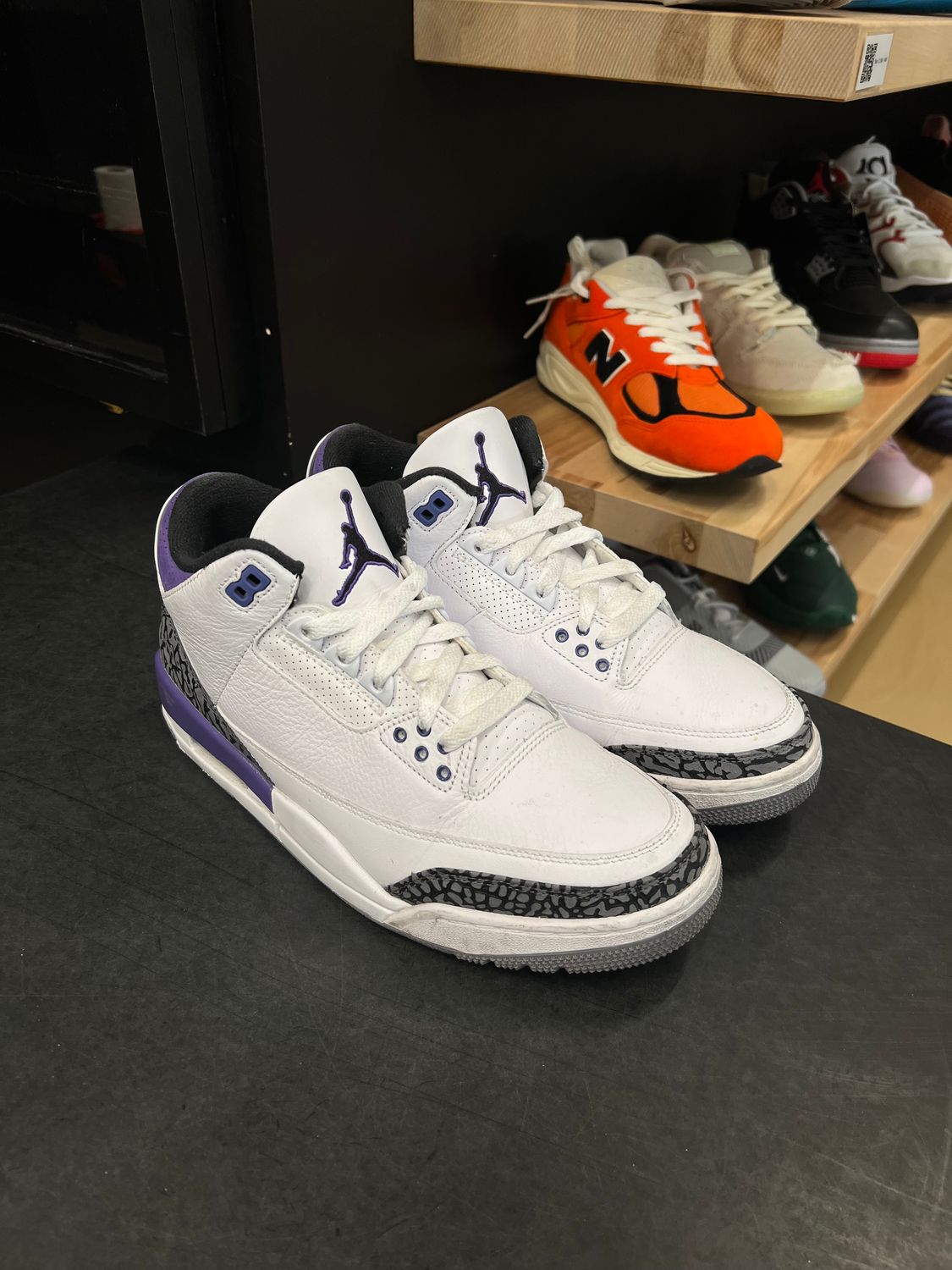 Jordan 3 Retro Dark Iris Size 9.5, PREOWNED