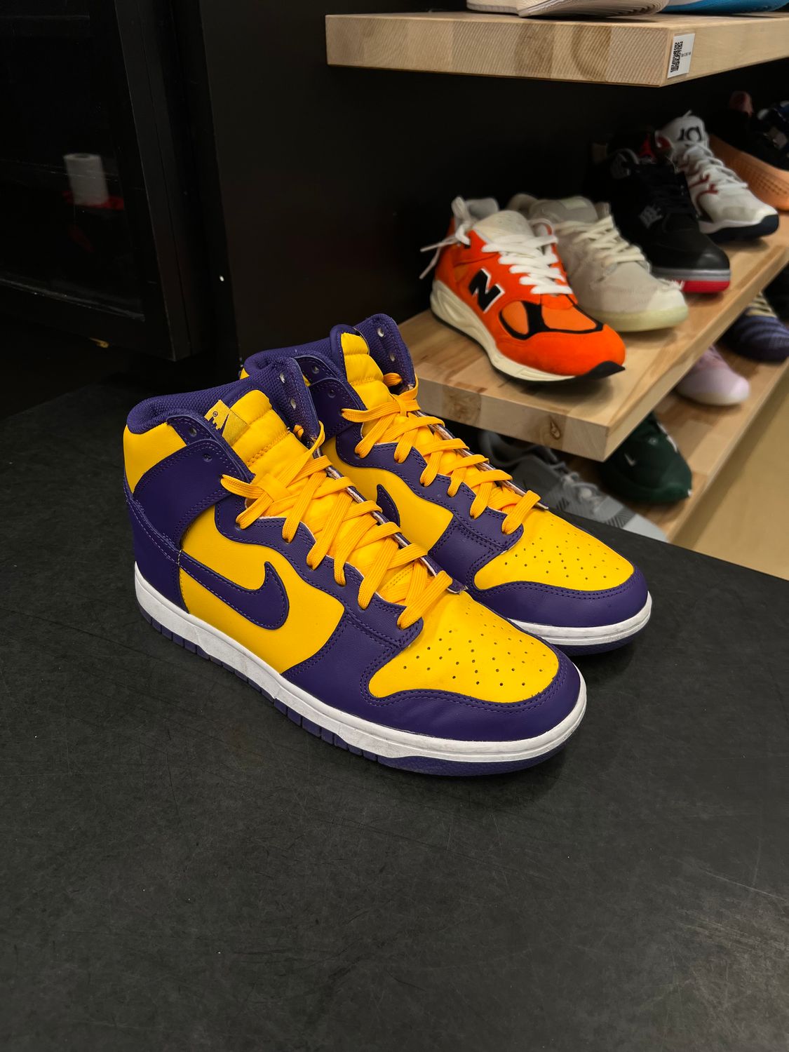 Nike Dunk High Lakers Size 9.5, PREOWNED