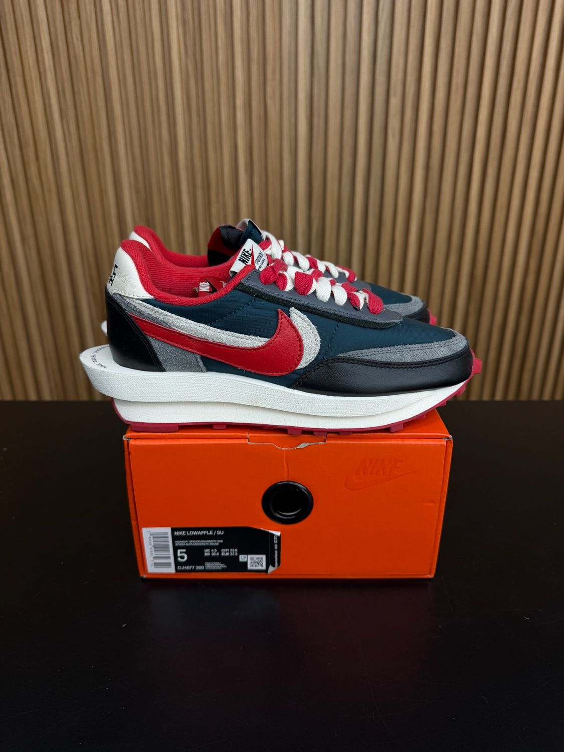 Nike LD Waffle sacai Undercover Night Maroon Team Royal Size 5, PREOWNED*