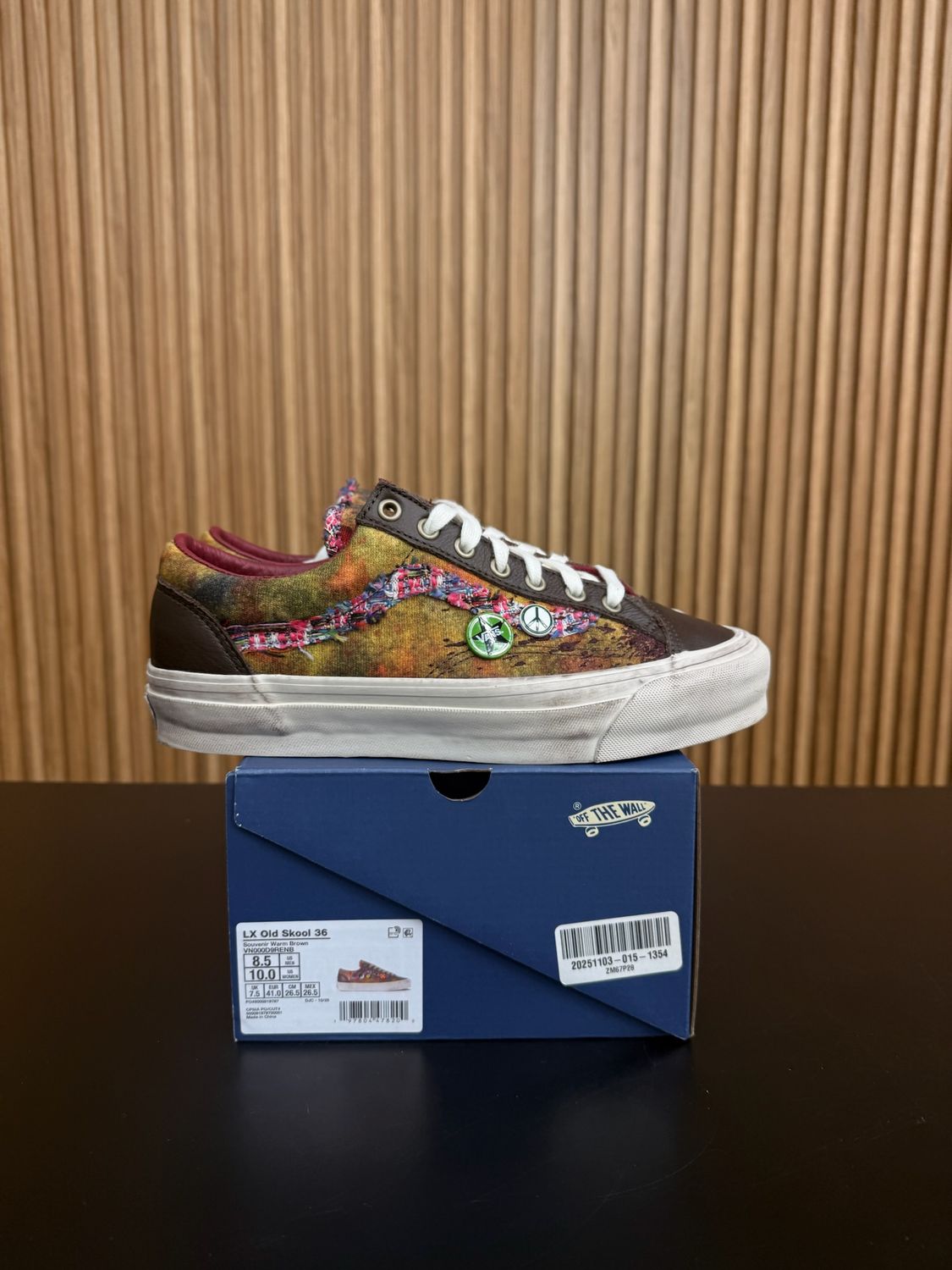Vans Old Skool 36 LX Souvenir Warm Brown Size 8.5, PREOWNED*