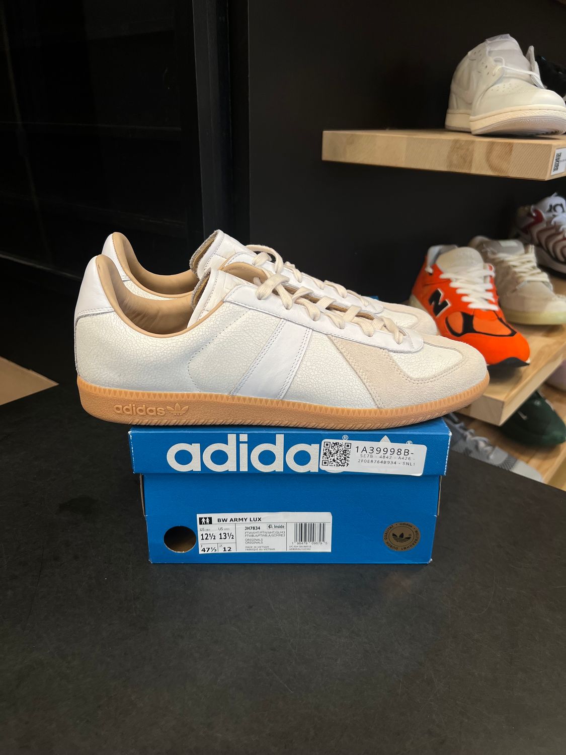 adidas BW Army Lux White Gum Size 12.5, PREOWNED