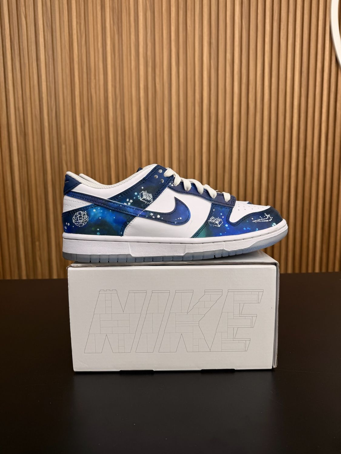 Nike Dunk Low LEGO Galaxy (GS) Size 7, PREOWNED