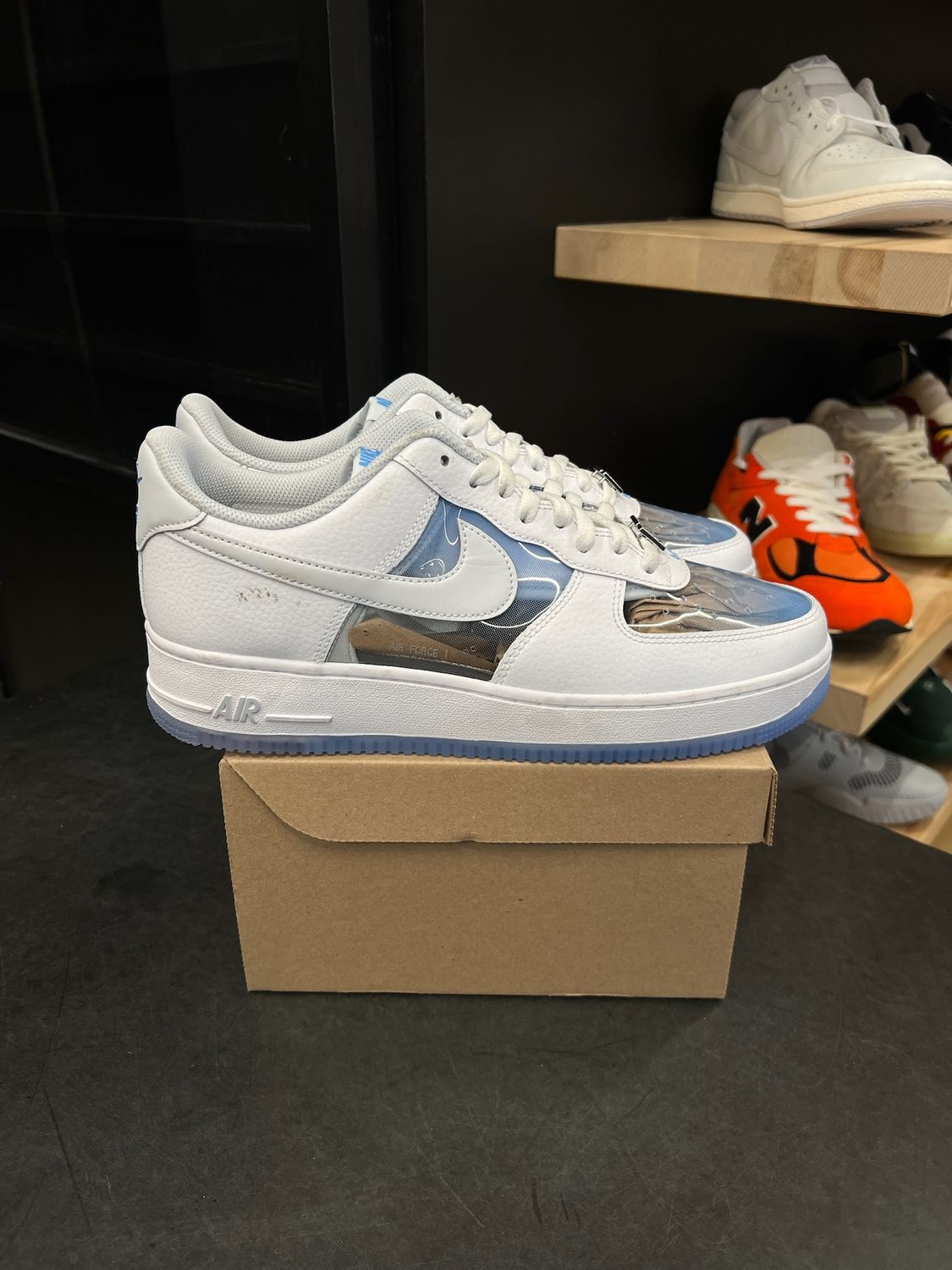 Nike Air Force 1 Low Invisible Woman 2.0 Size 10.5, PREOWNED PADS
