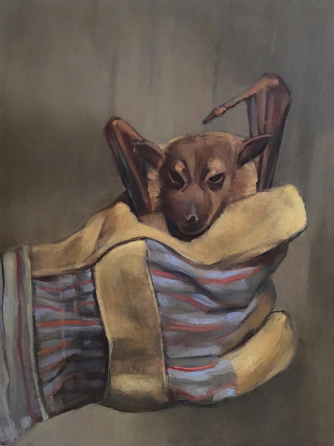 &quot;Bat in the Hand&quot;--SOLD