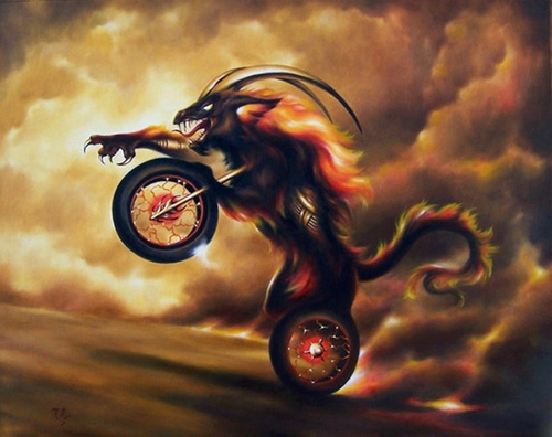 The Beast-Unframed/Remarqued Canvas Giclee